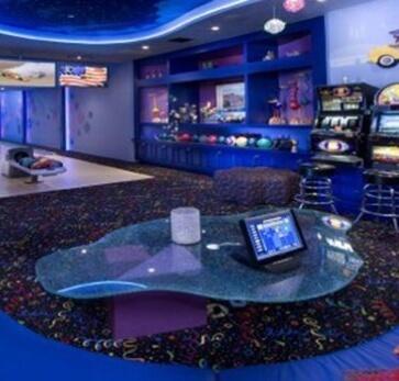 Arcade themed man cave